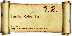 Tamás Roberta névjegykártya