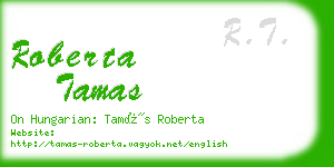 roberta tamas business card